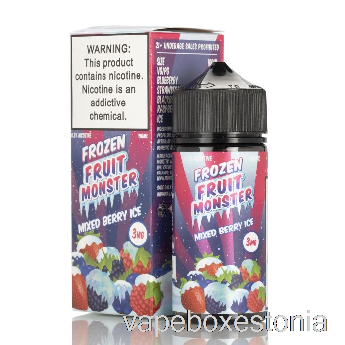Vape Box Estonia Jää Segatud Marja - Külmutatud Puuvilja Koletis - 100ml 0mg